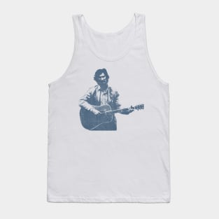 Townes Van Zandt - Blue Vintage Tank Top